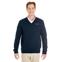 HARRITON MEN'S PILBLOC V-NECK SWEATER