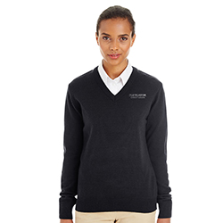 HARRITON WOMEN'S PILBLOC VNECK SWEATER